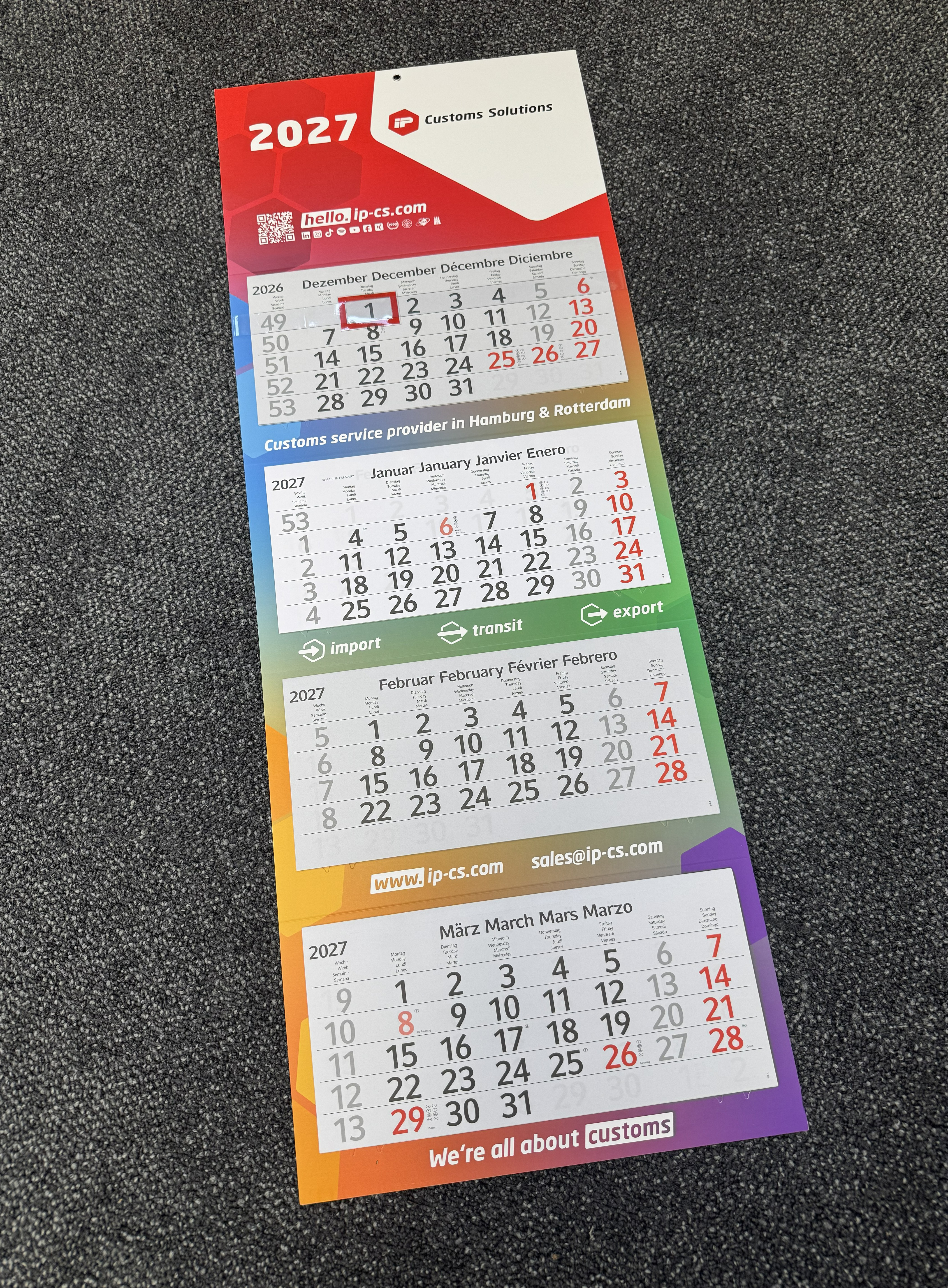 Kalender 2027 Boden 2